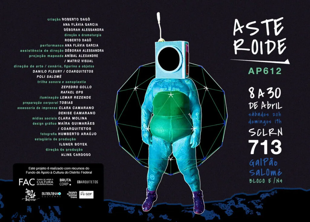 ASTEROIDE AP612 | Arte: Design de Maíra Guimarães e Foto de Humberto Araujo
